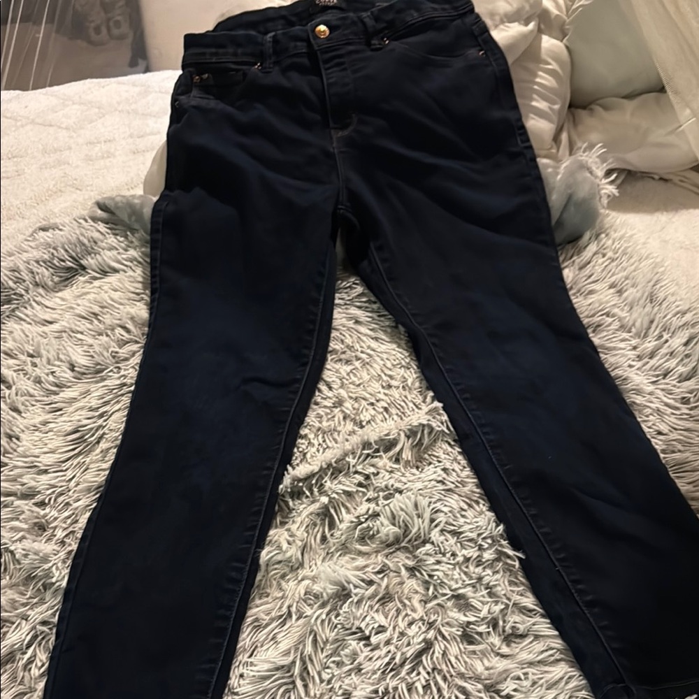 ASOS Curve Dark Blue Skinny Jeans